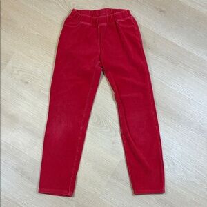 Hanna Andersson Red Corduroy Pull-on Trousers/ Leggings 140 US 10